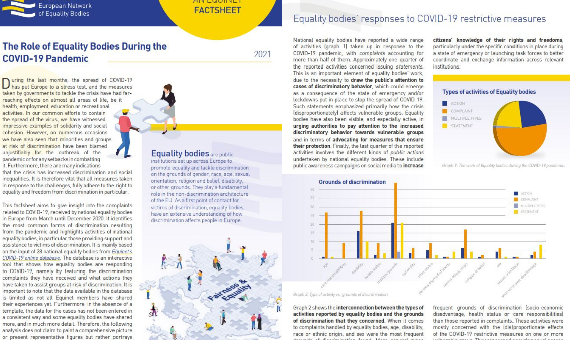 The Role of the European Equality Bodies During the COVID-19 Pandemic – Casework Overview