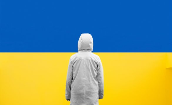 Ukrajina - zastava i izbjeglica - Daniele Franchi-Unsplash